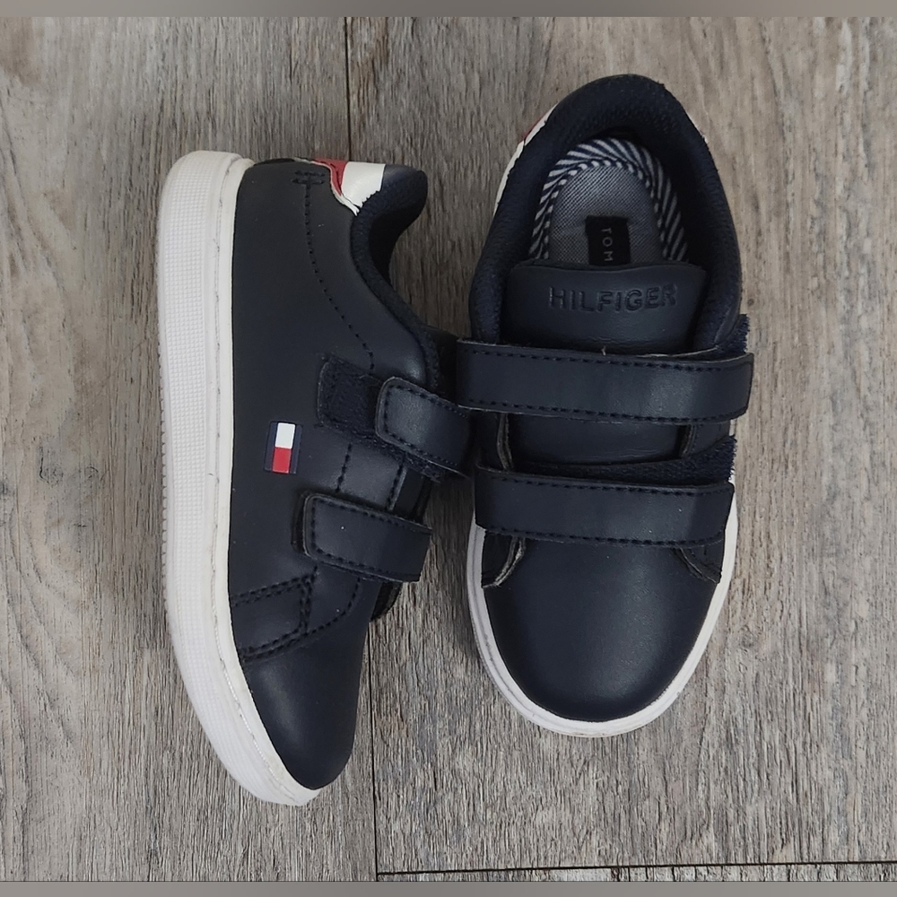 Tommy Hilfiger Kids Navy and White Sneakers